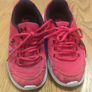 Under Armour Youth Athletic Sneakers Pink Navy